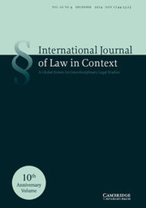 International  Journal of Law in Context Volume 10 - Issue 4 -