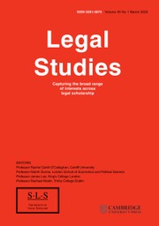 Legal Studies Volume 45 - Issue 1 -